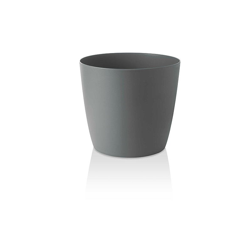 Selbstbewässernder Topf für Zuhause, ø 30 cm, grau, Ella