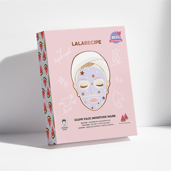 Mascarilla hidratante facial iluminadora LALARECIPE