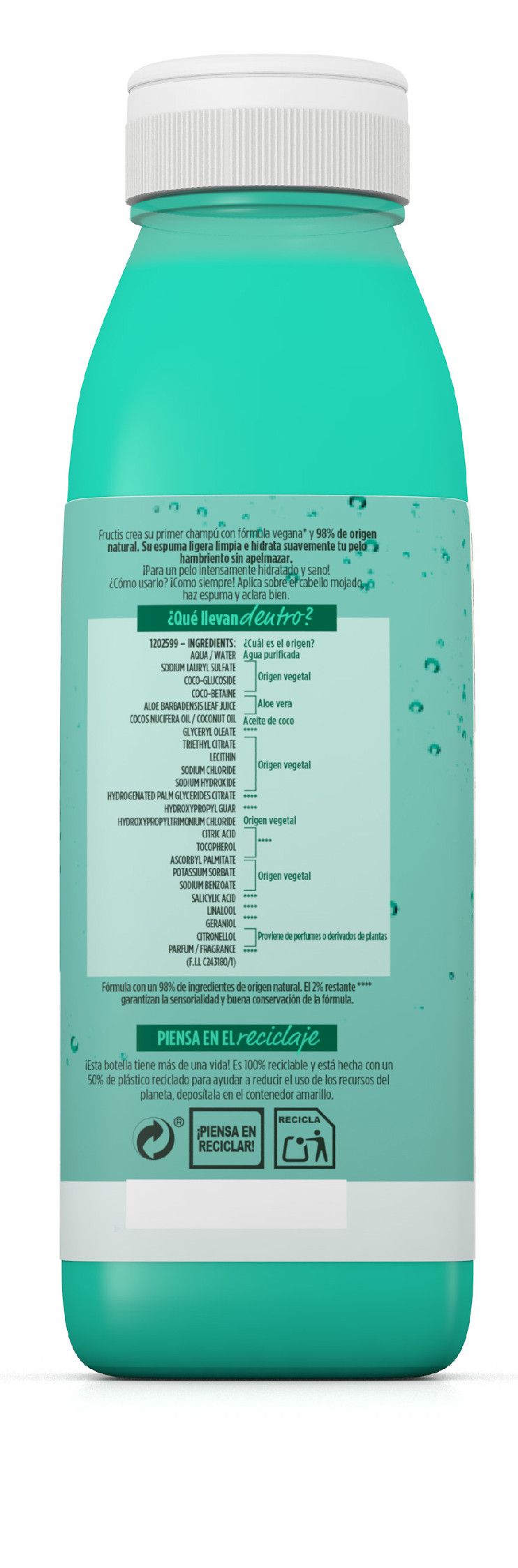Hydratačný šampón Fructis Hair Food Aloe Vera Šampóny