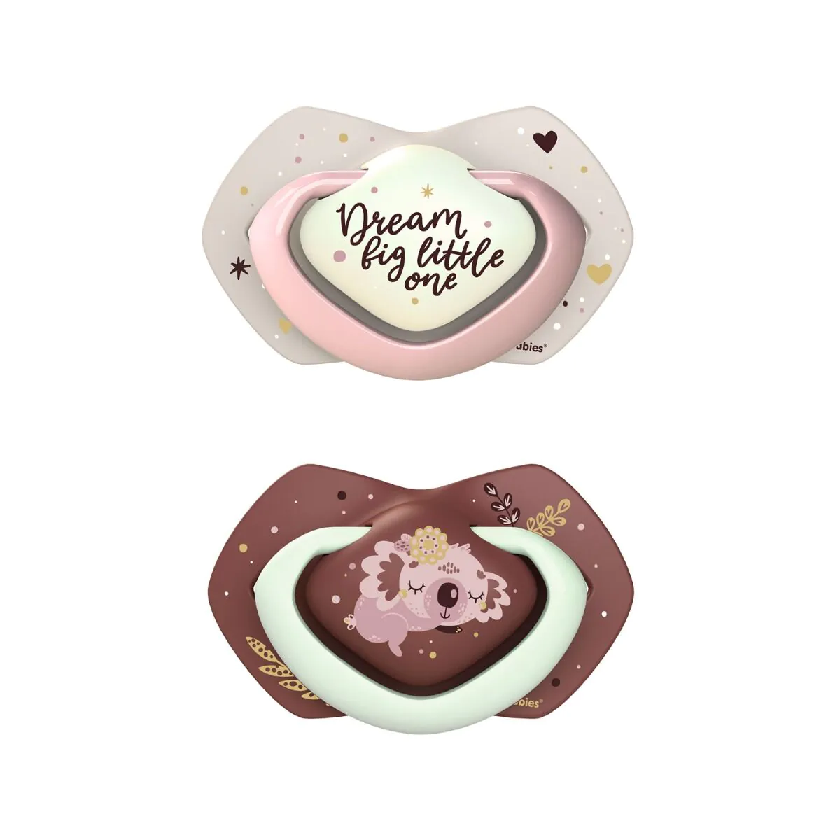 Canpol Babies Smoczek silikonowy symetryczny Sleepy Koala 0-6m Pink