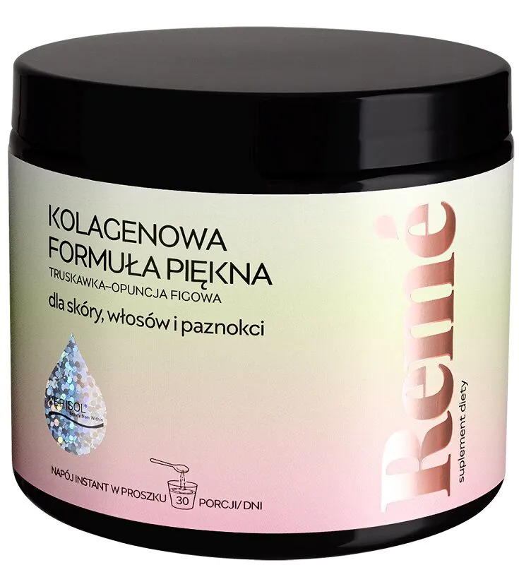 Reme Kolagenowa Formuła Piękna, Smak truskawka-opuncja figowa, Proszek