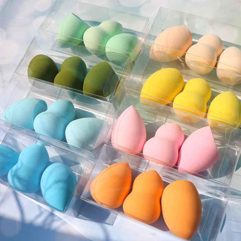 Éponge à maquillage professionnelle pour fond de teint et poudre, utilisable sèche ou humide, éponges à estomper multi-formes pour crème BB, outils cosmétiques