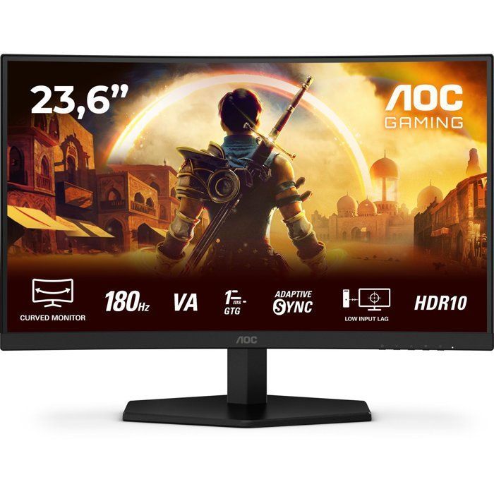 Monitor Gamer Curvo - AOC - 24