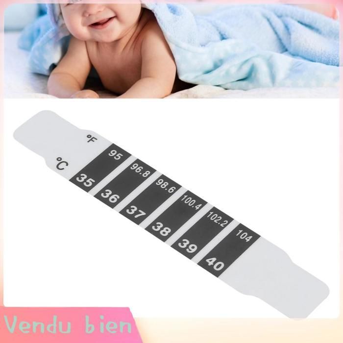 Garosa temperatuurthermometerstrips, snel afleesbare voorhoofdthermometerstrips, herbruikbaar, hygiënisch, kreukvrij