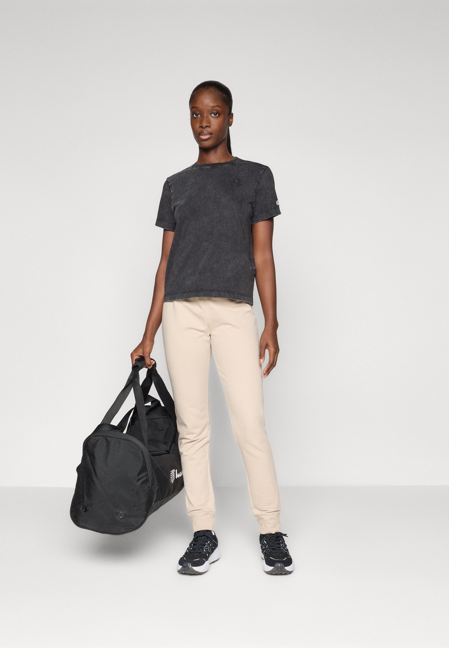 Champion ICONS WASH CREWNECK - Basic T-shirt - zwart