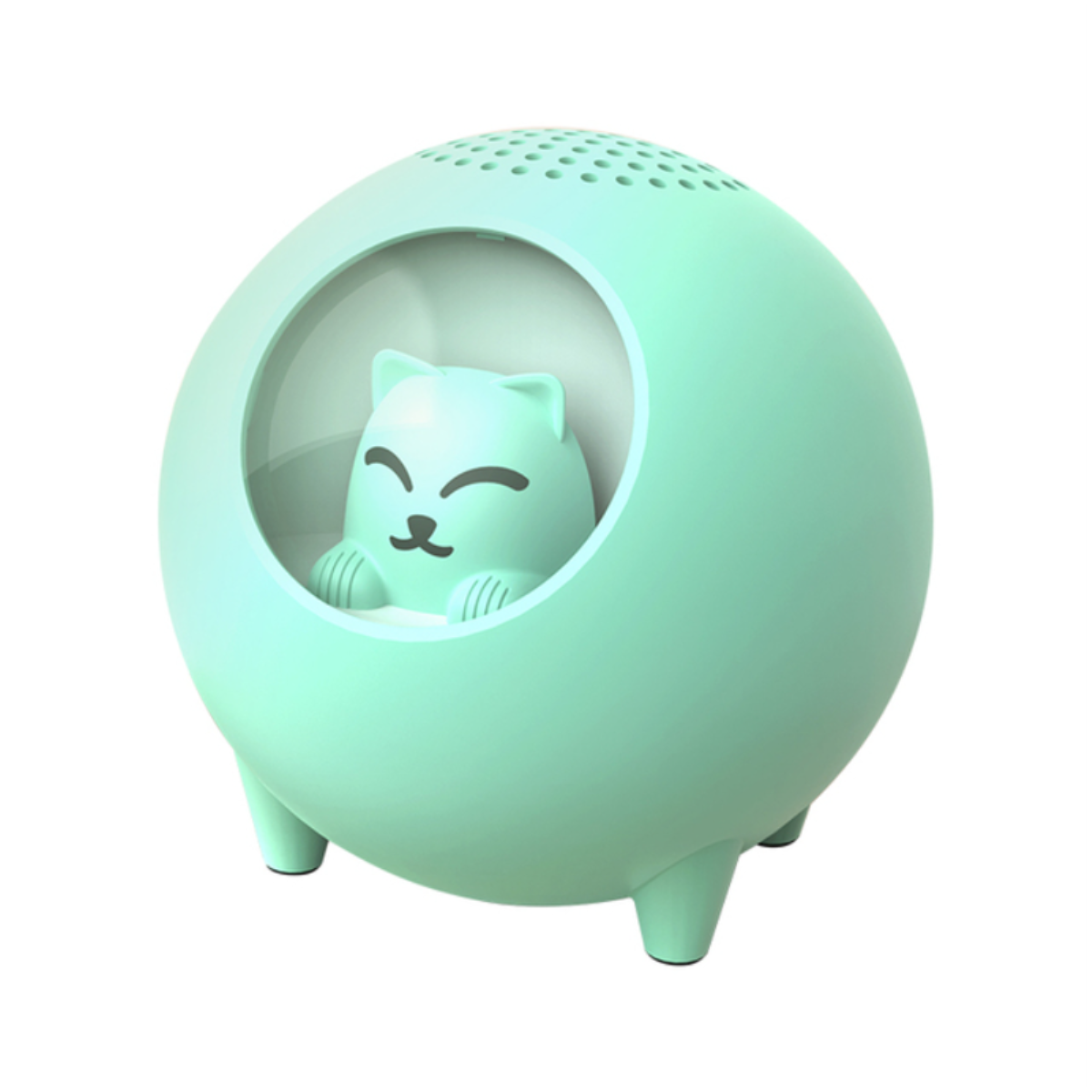 Smartek Kabelloser Bluetooth-Lautsprecher Planet Cat mit Beleuchtung