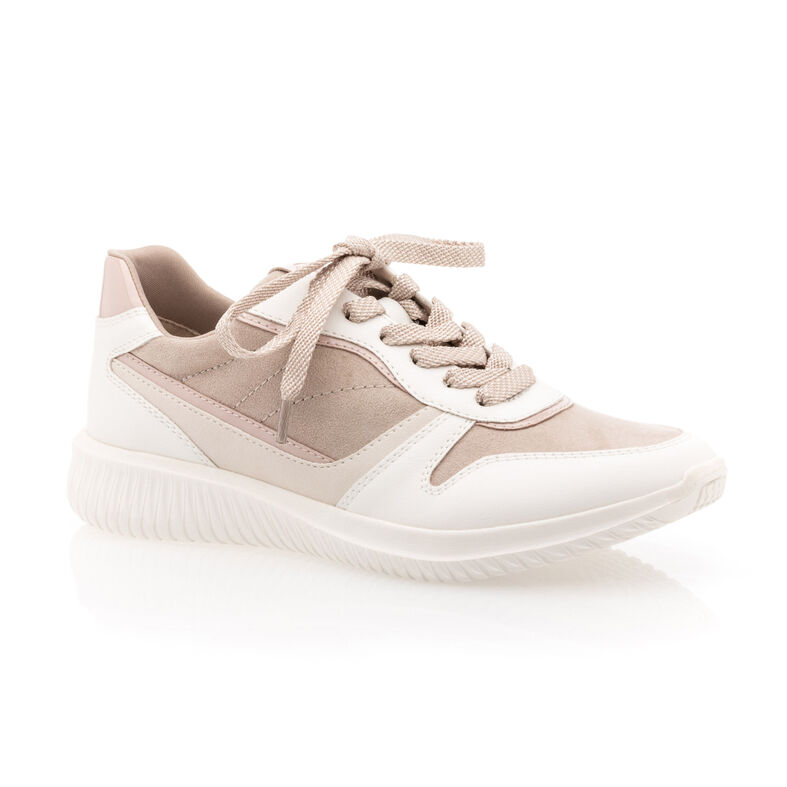 Zapatillas deportivas para mujer color beige.