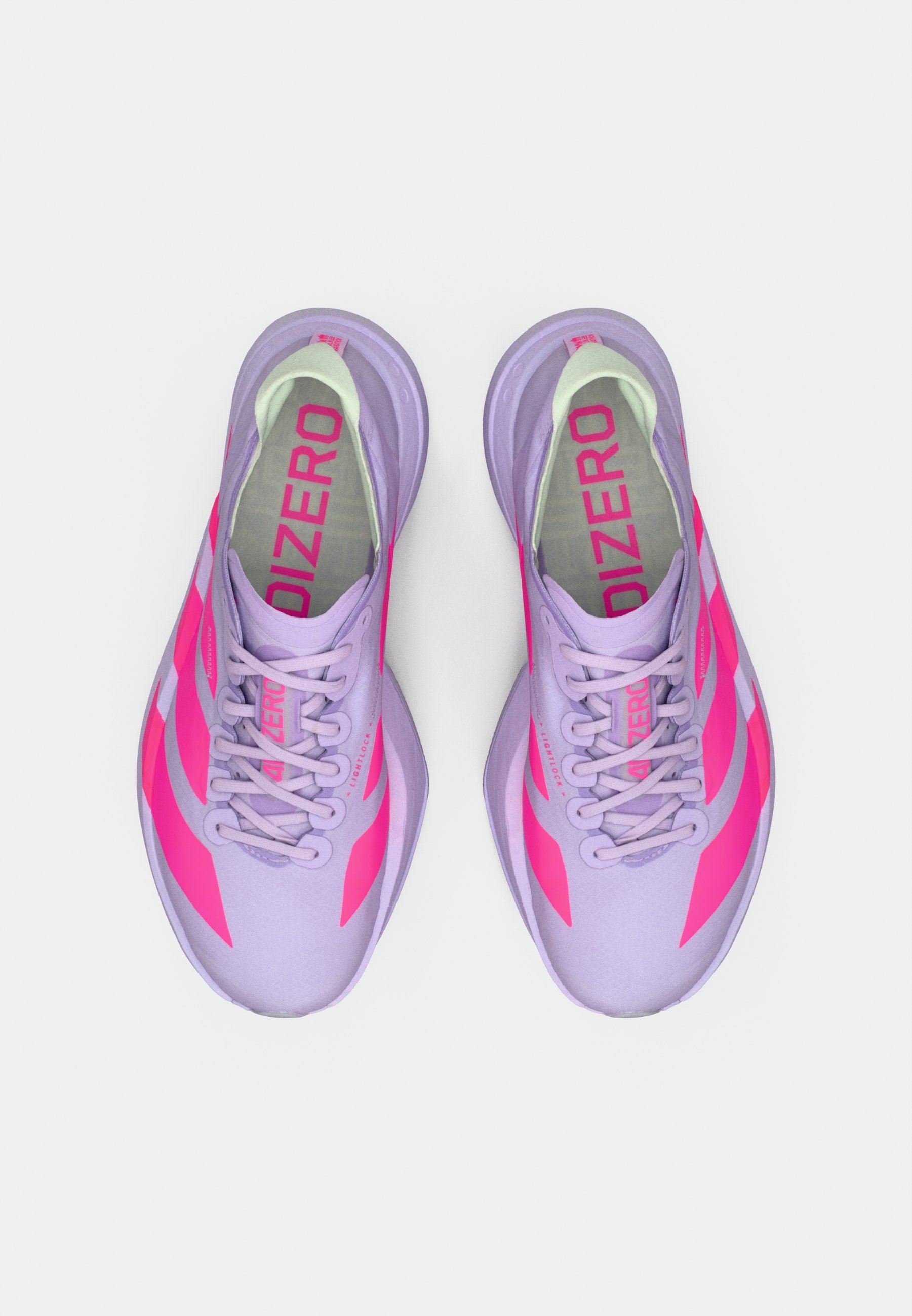 adidas Performance ADIZERO ADIOS PRO 4 - Hardloopschoenen voor op de weg - kristalgroen/shock pink/collegiate navy