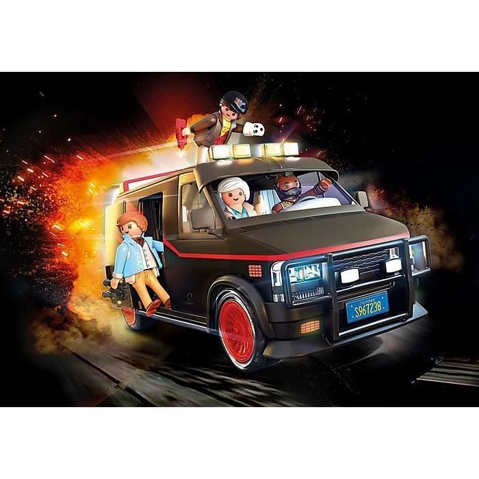PLAYMOBIL 70750 Le Fourgon de l'Agence tous risques, Classic cars, Adulte, Voiture de collection