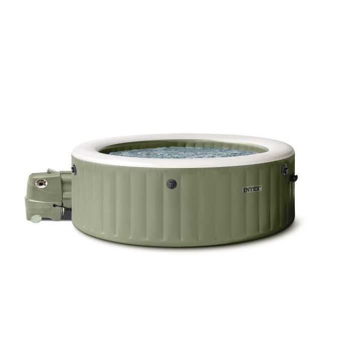 INTEX Opblaasbare Spa - Olijfgroen - 196 x 196 x 71 cm - 4 Personen - Vierkant - 28426NP