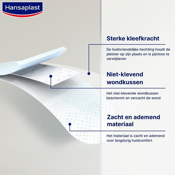 Hansaplast Sensitive XXL plāksteri<br>8 cm x 10 cm, 5 gab.
