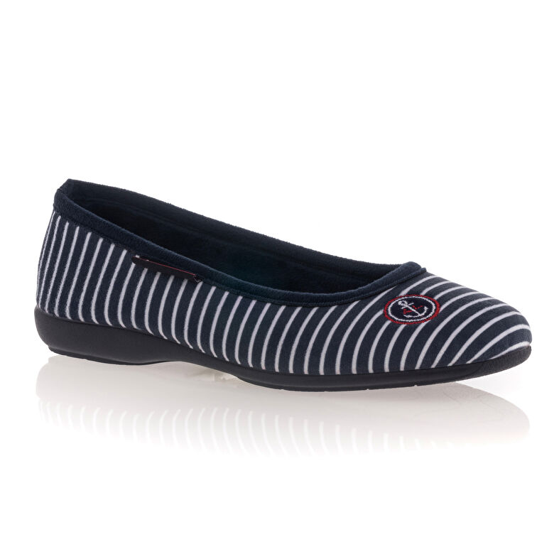 Pantoufles Femme Bleu