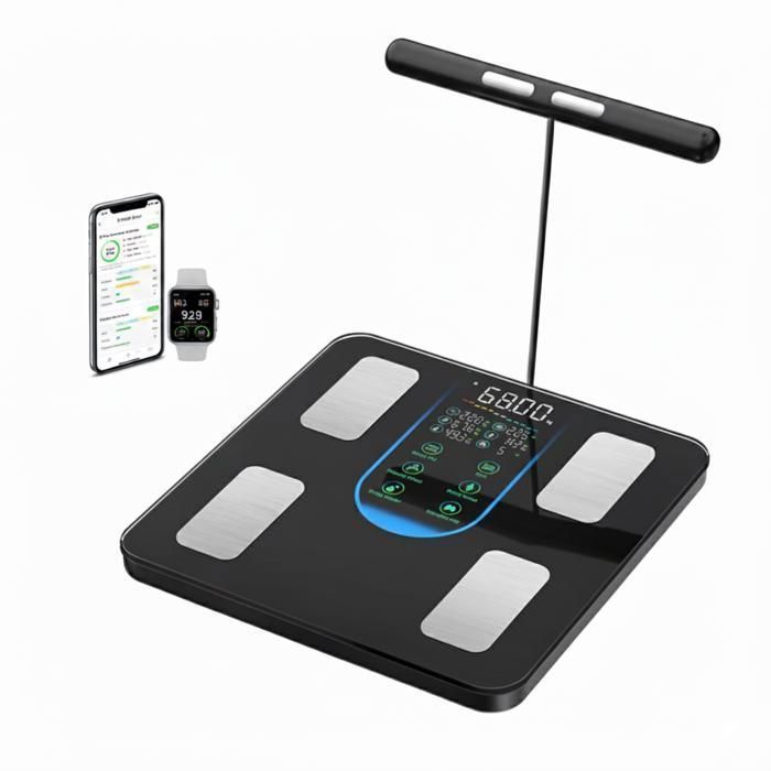 Smart Scale with 8 Electrodes, Complete Body Analysis, New Generation Connected Bathroom Scale