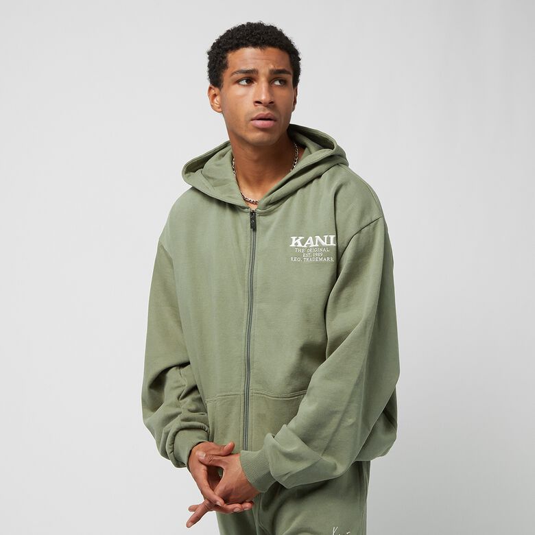 Felpa con zip oversize stile retrò con petto