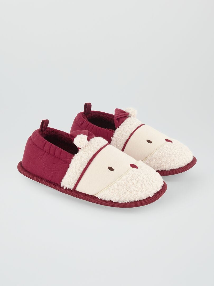Kerstslippers - ROOD