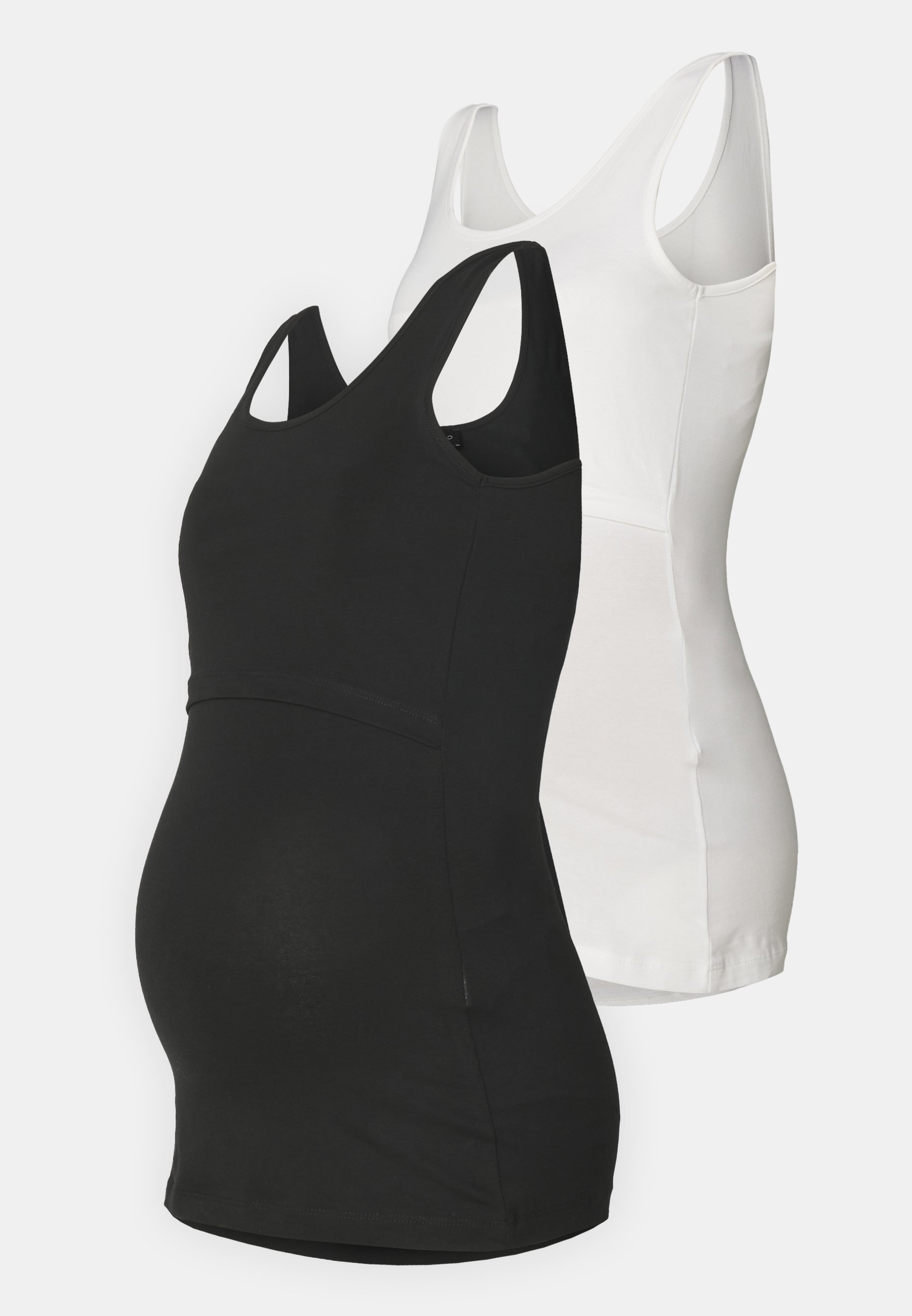 Anna Field MAMA PACK DE 2 - Haut - noir/blanc