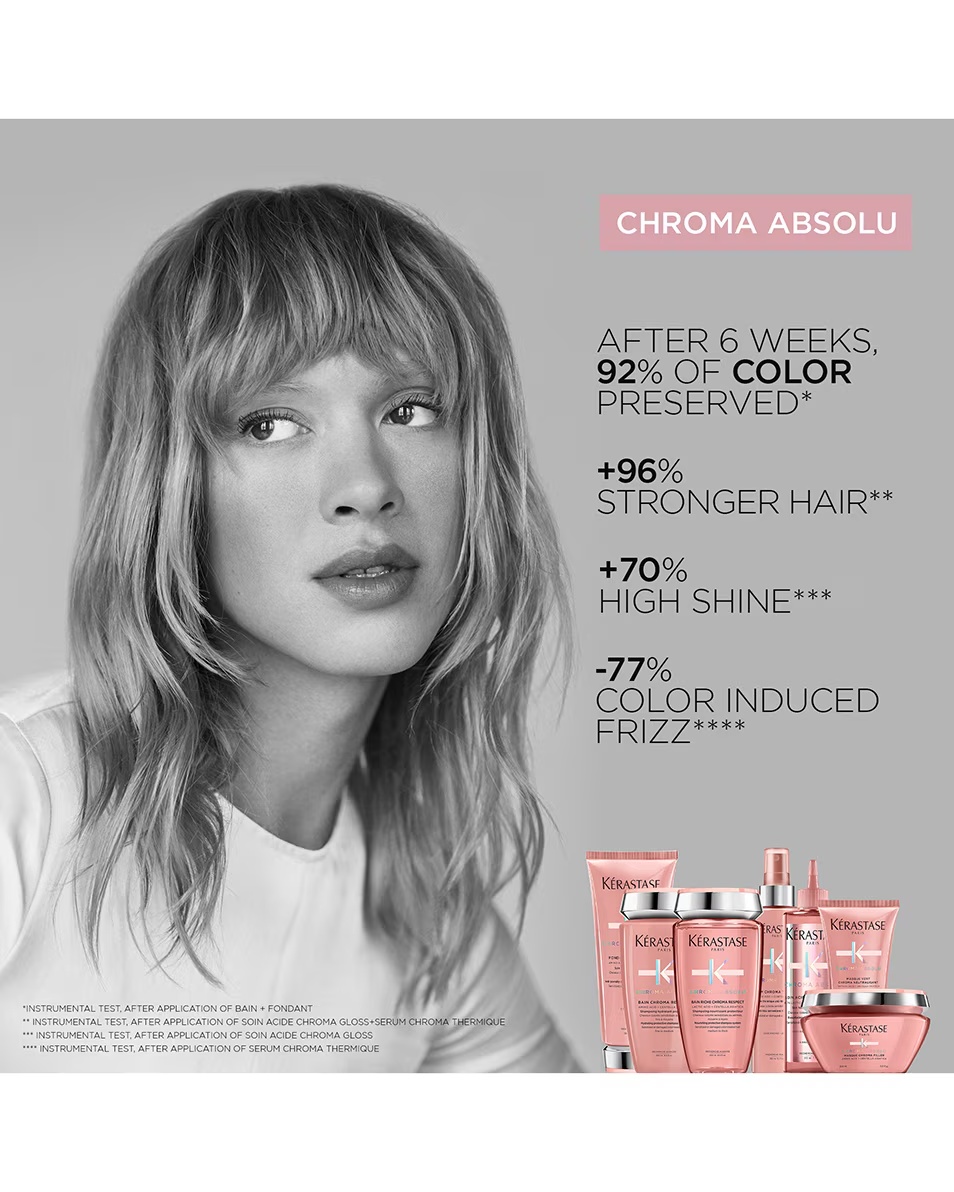 KÉRASTASE CHROMA ABSOLU BAIN RICHE CHROMA RESPECT BAROJOŠS AIZSARGĀJOŠS ŠAMPŪNS BIEZIEM KRĀSOTIEM MATIEM