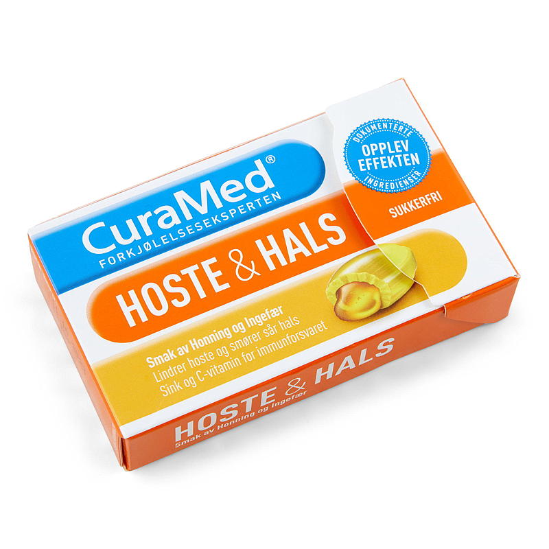 Curamed Hoest- en Keeltabletten 20 stuks, Honing & Gember