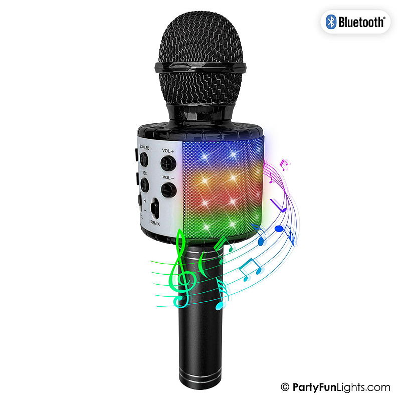Karaoke-microfoon met Bluetooth, zwart