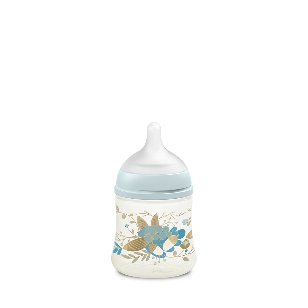 SUAVINEX Gold Silikon-Babyflasche, blau, 150 ml
