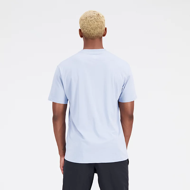T-shirt à manches courtes en jersey de coton à logo superposé pour homme - GRIS ARCTIQUE CLAIR