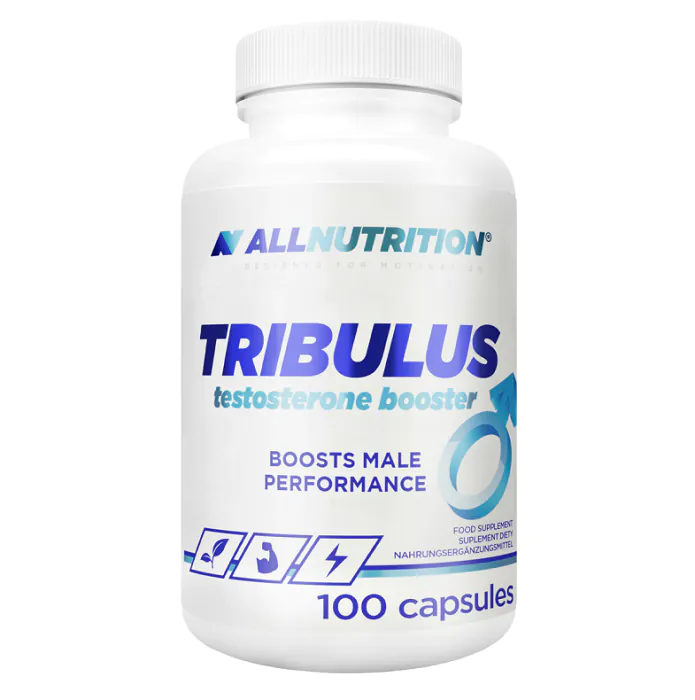 Allnutrition Tribulus Testosterone Booster, Suplement diety zawierający ekstrakt z nasion buzdyganka naziemnego, Kapsułki