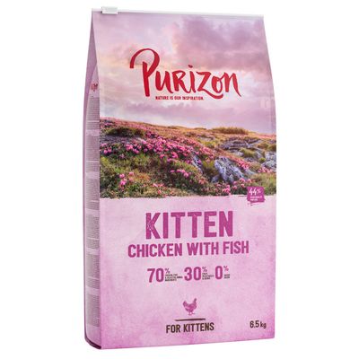 Purizon kornfritt tørrfôr til katter, økonomipakke