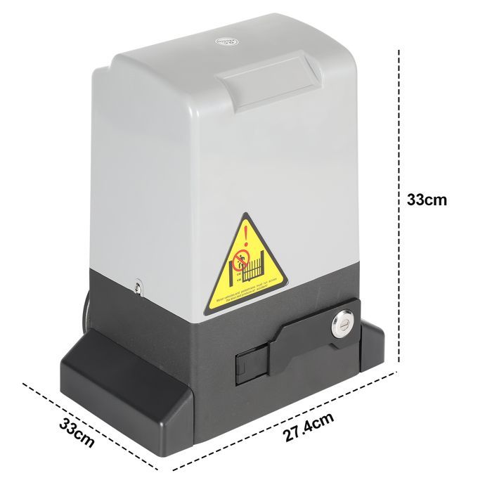 Tubiaz Schiebetorantrieb, 550-W-Motor, bis 1200 kg, inklusive Fernbedienung und Schlüssel