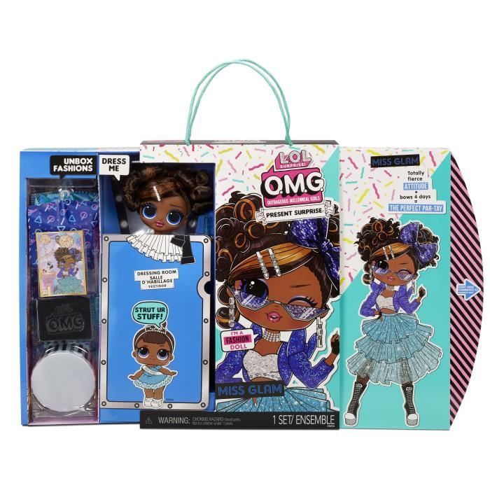 L.O.L. Surprise OMG - Poupée Mannequin Anniversaire - Miss Glam - 24cm
