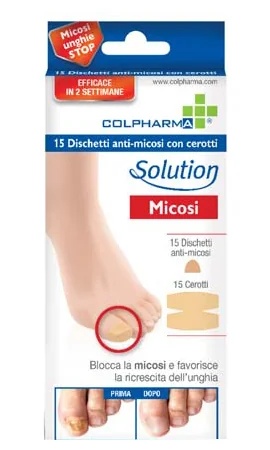 Solución COLPHARMA contra la micosis, 15 discos