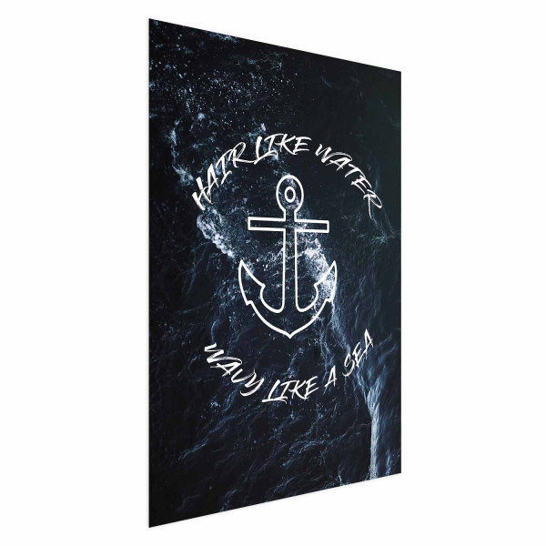 Plakat Like Water 21x30 cm