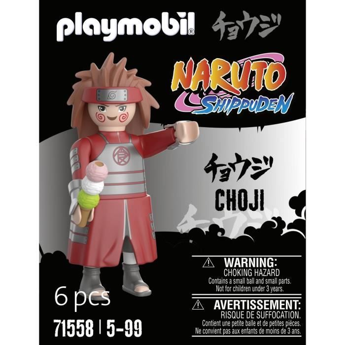 PLAYMOBIL 71558 Figura Choji, Naruto Shippuden, maiores de 5 anos