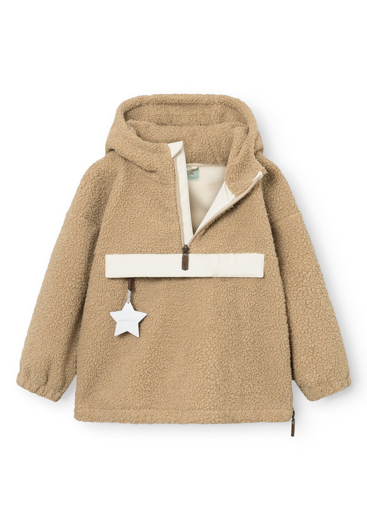 MINI A TURE MATARMAN UNISEX - Felpa con cappuccio - travertino beige