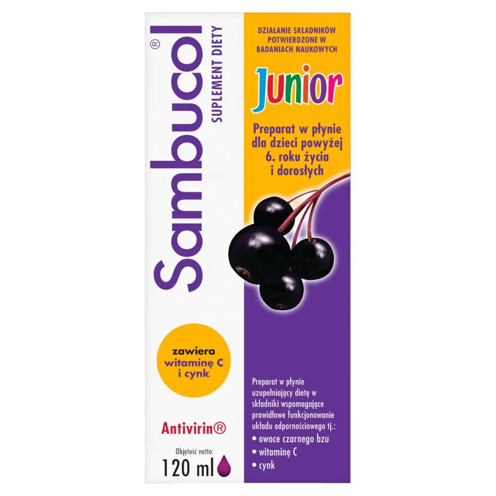 Sambucol Junior, Syrop na wzmocnienie odporności dla dzieci od 6. roku życia