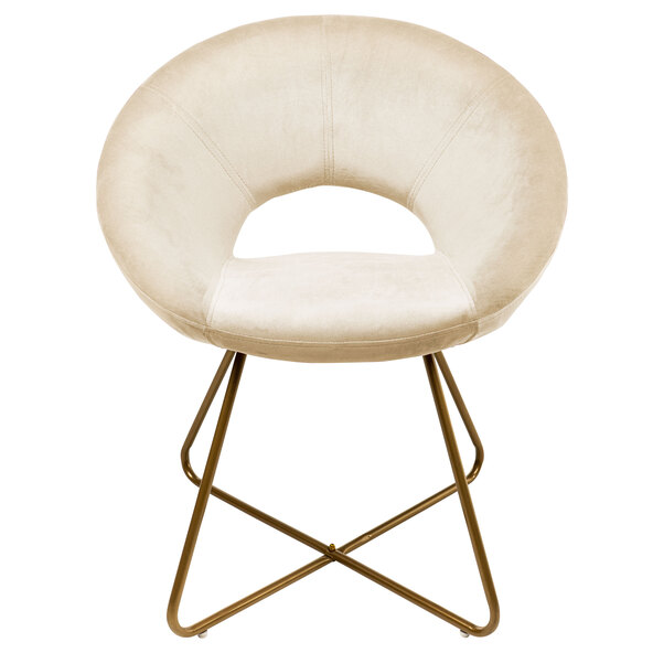 Samtstuhl SELESA, beige