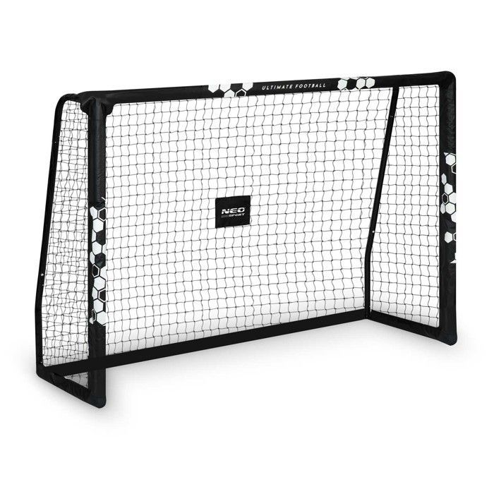 But de football - JANSHOP - 180x120x60 cm - Cadre en acier - Maille durable - Motif HEXAGON - Montage facile - Léger