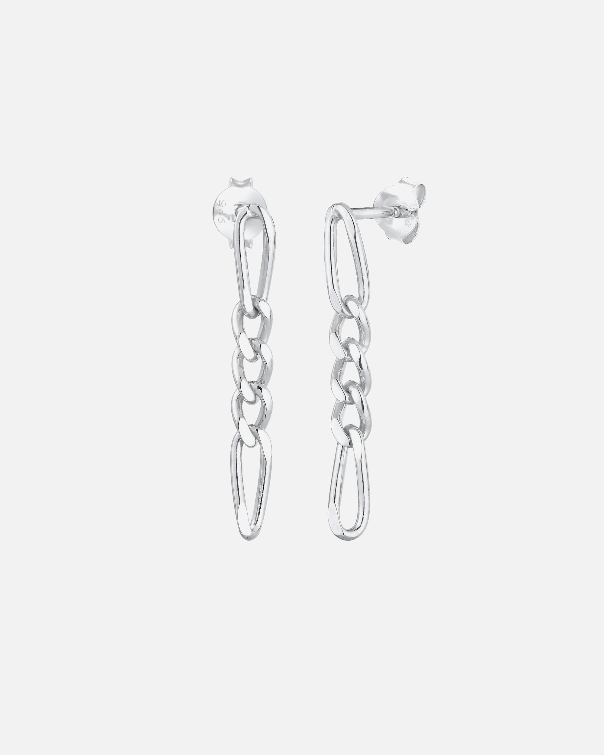 Elli PREMIUM Chaîne Pendante Trend Blogger Basic Boucles d'Oreille Femme - (925/1000) Argent