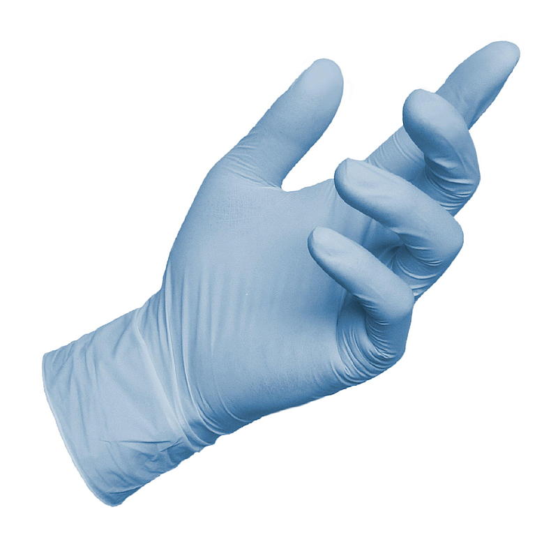 Guantes desechables talla S/M, paquete de 50 unidades, nitrilo.