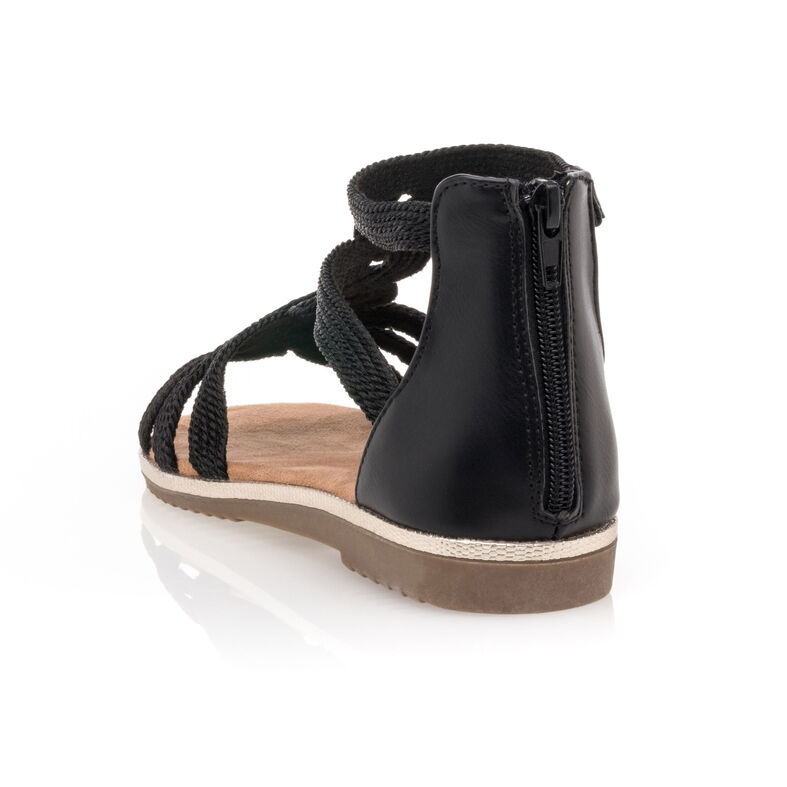 Sandali neri da donna / Scarpe aperte in punta
