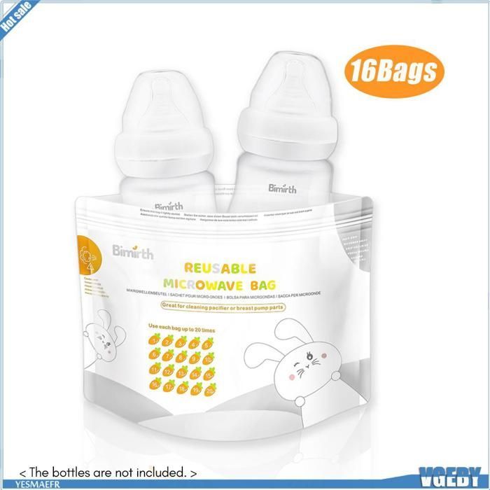 Sacchetto sterilizzante Ashata - Sacchetti sterilizzanti riutilizzabili per biberon e prodotti per la cura del bambino