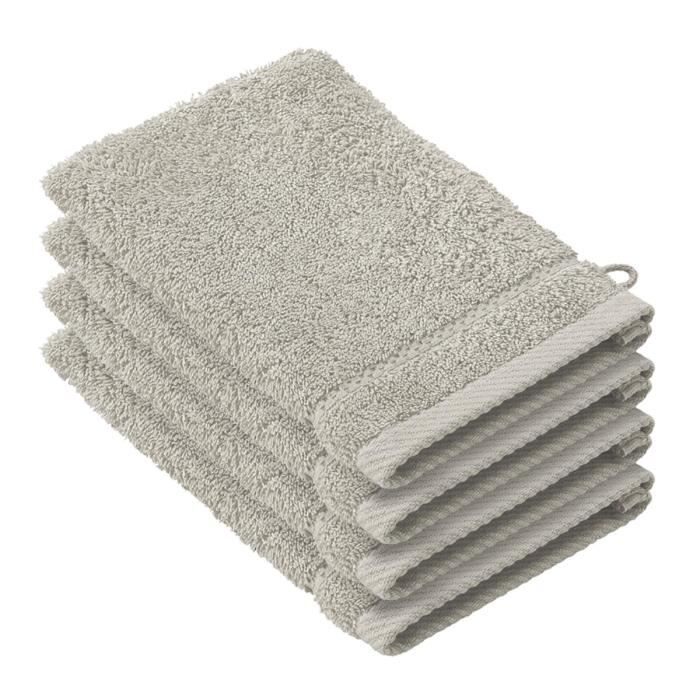 Ensemble De Linge De Bain - DE WITTE LIETAER - Stéphanie - 8 Pcs - Coton 100% - Dove