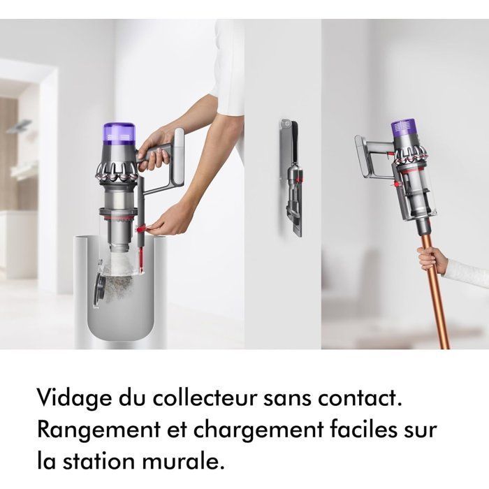 Dyson V10 Origin - Aspirateur Balai Sans fil - 125000 t/min - Puissance d'aspiration 150 AW - Autonomie jusqu'à 60 minutes