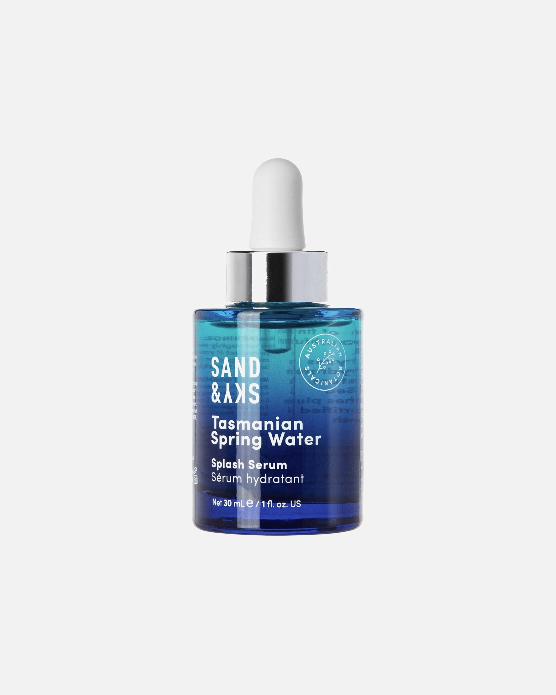 Drėkinamasis serumas „Sand & Sky“ su Tasmanijos šaltinio vandeniu – 30 ml