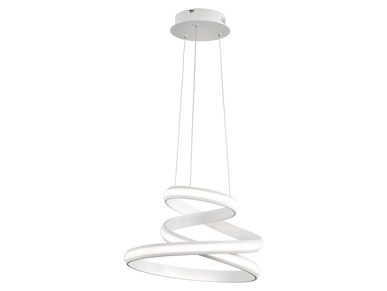 Lampa wisząca Tess LED 41 cm biała