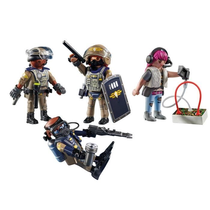 PLAYMOBIL 71146 Special Forces Team with Bandit, Police Officers, City Action, 37 pieces, Ages 5+