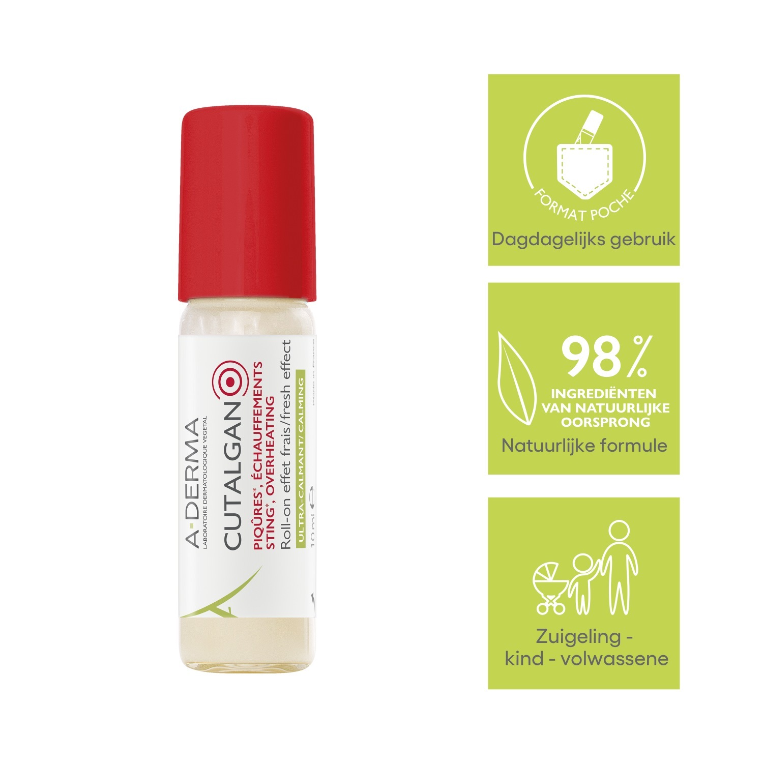 A-DERMA Anti-Juckreiz-Pflege Cutalgan roll-on - 10 ml