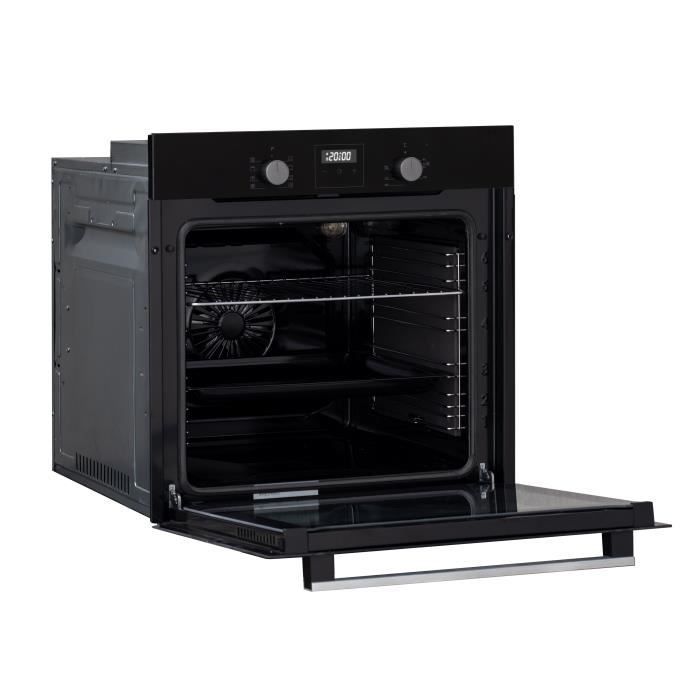 Forno catalitico da incasso ventilato - CONTINENTAL EDISON - F80CBIX - Nero e acciaio inox - L59,5 x A59,6 x P54,68 cm