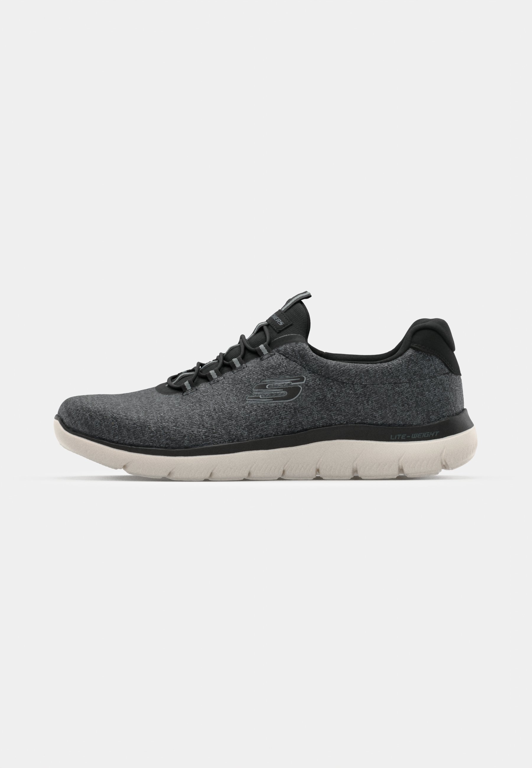 Skechers Wide Fit SUMMITS - Scarpe da ginnastica - nero/bianco
