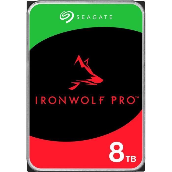 Sisäinen kiintolevy - SEAGATE - IRONWOLF PRO 8TB - SATA 6 Gbit/s - 7200RPM