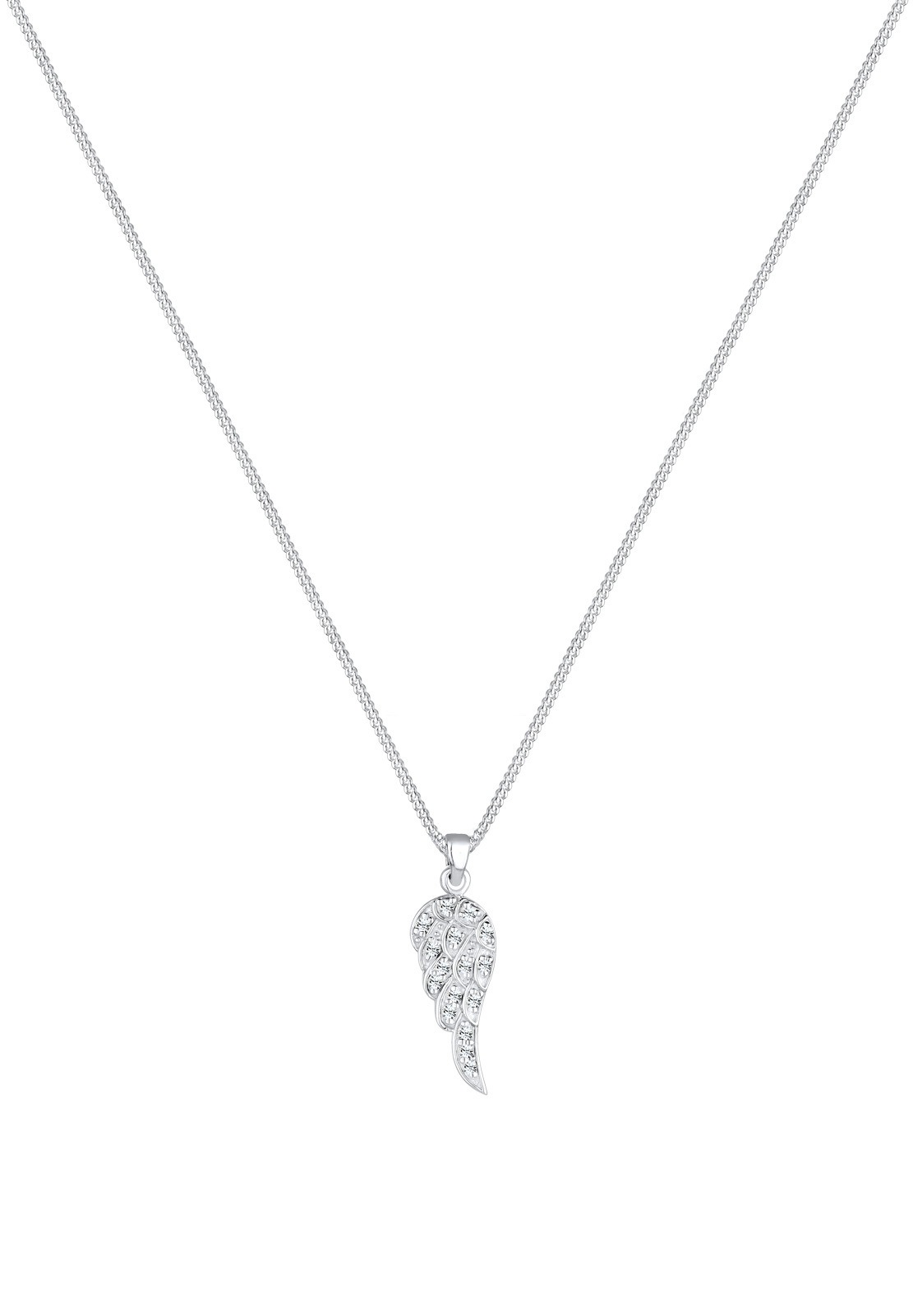 Elli Femmes aile pendentif boho avec cristaux en argent sterling 925